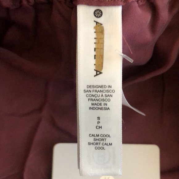 NWT Athleta Women's Small Calm Cool Sleep Shorts in Tawny Rose Pink Sz Small - Picture 5 of 5